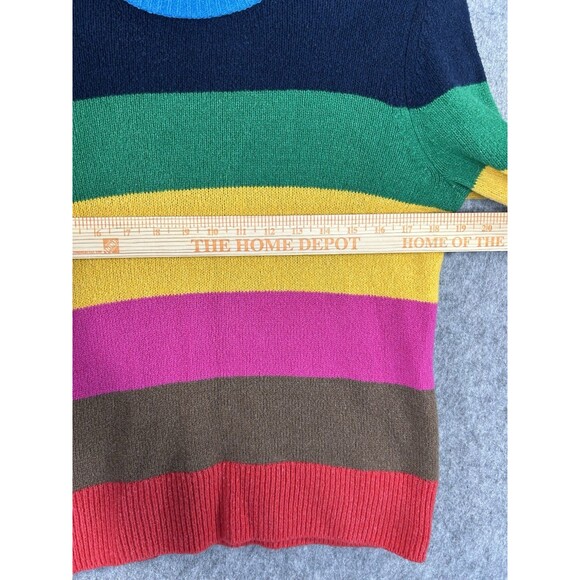 Gap Sweater Women's Small Rainbow Colored Long Sleeve Casual Striped - Picture 6 of 9